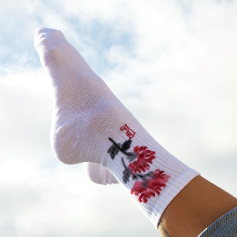 Spider Lily - Hnadpainted Socks