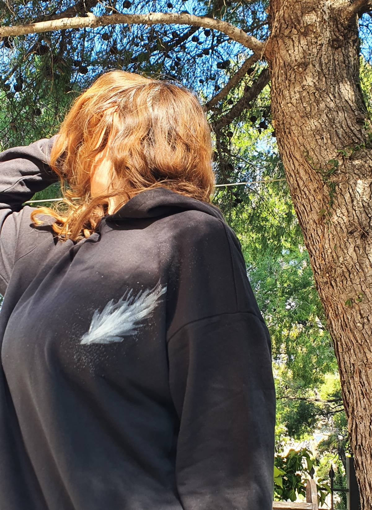 Fall of Icarus – Handpainted Hoodie - Image 5