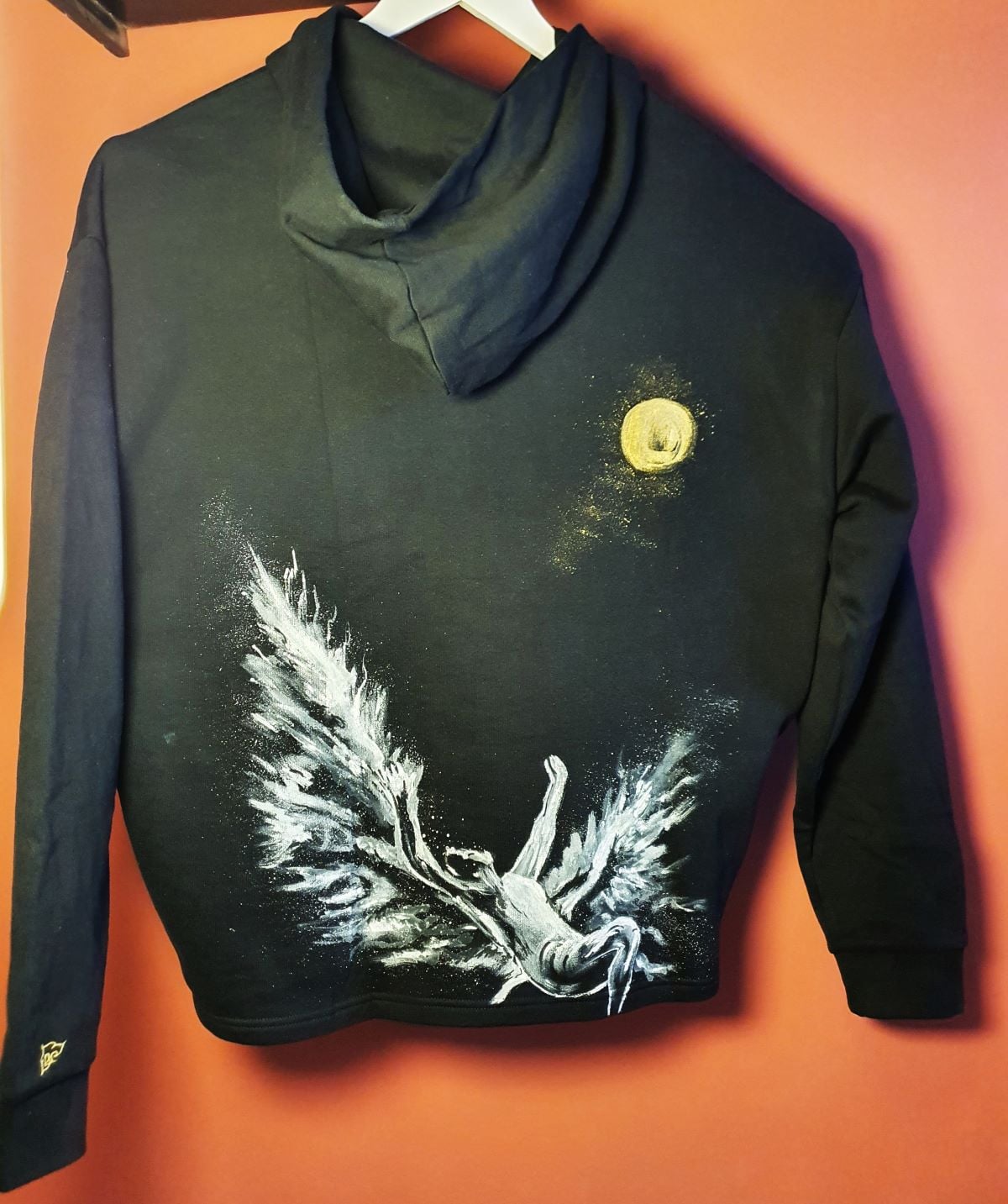 Fall of Icarus – Handpainted Hoodie - Image 2
