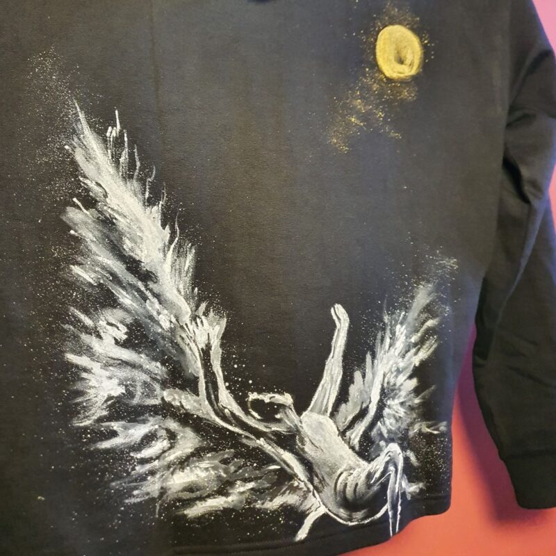 Fall of Icarus – Handpainted Hoodie