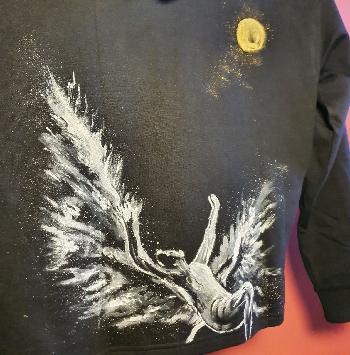 Fall of Icarus – Handpainted Hoodie