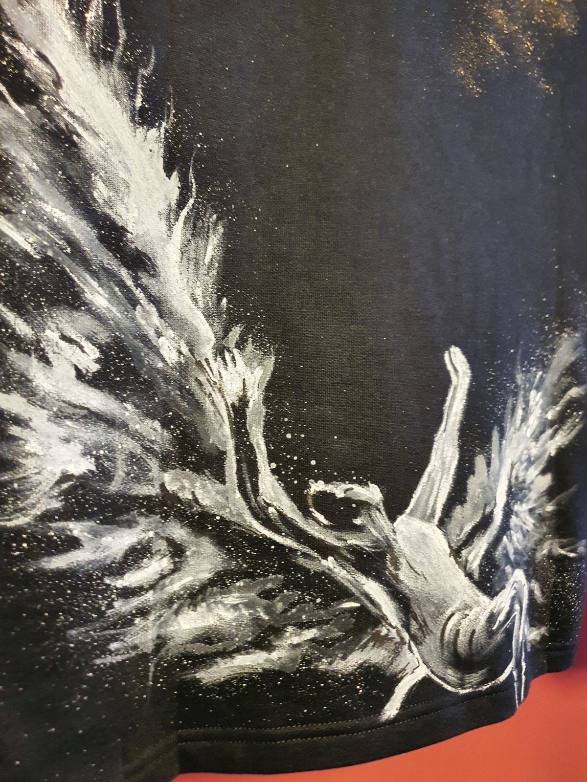 Fall of Icarus – Handpainted Hoodie - Image 4