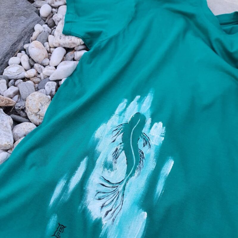 Koi Flow- Handpainted T-shirt