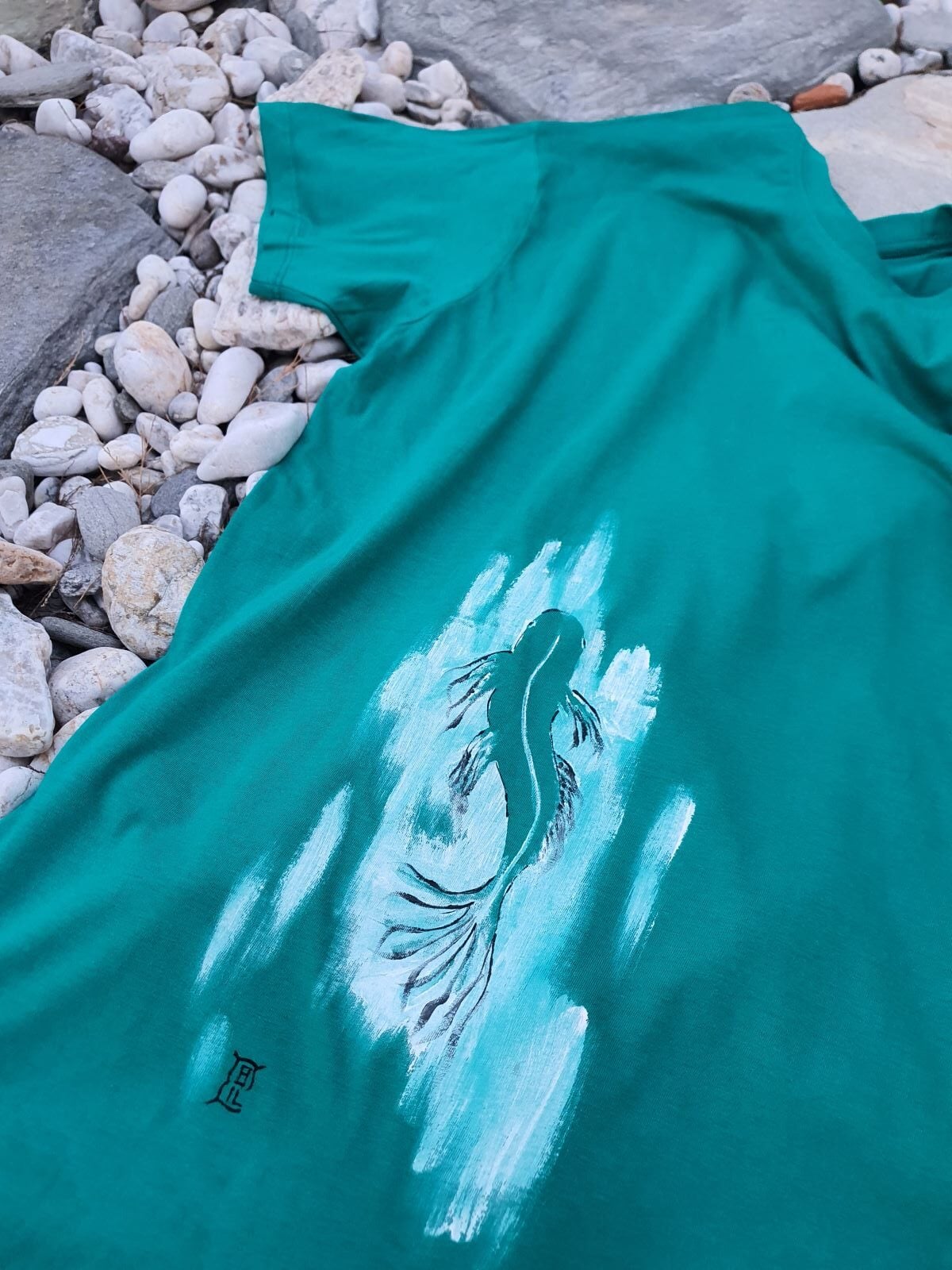 Koi Flow- Handpainted T-shirt
