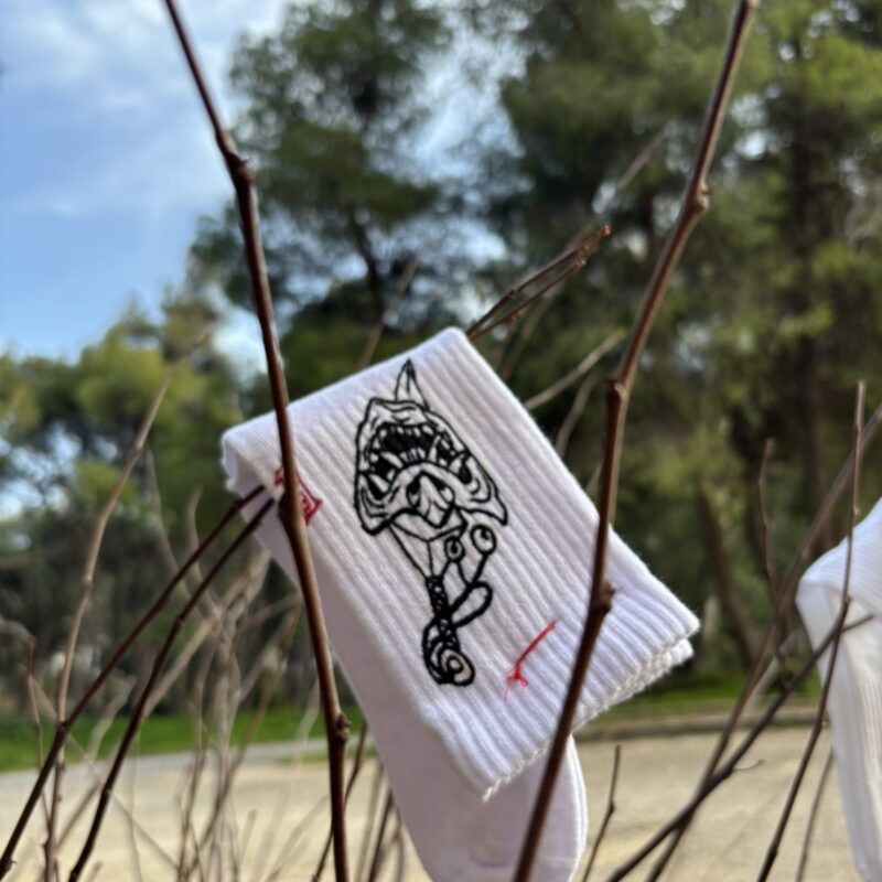 Oni - Handpainted Socks