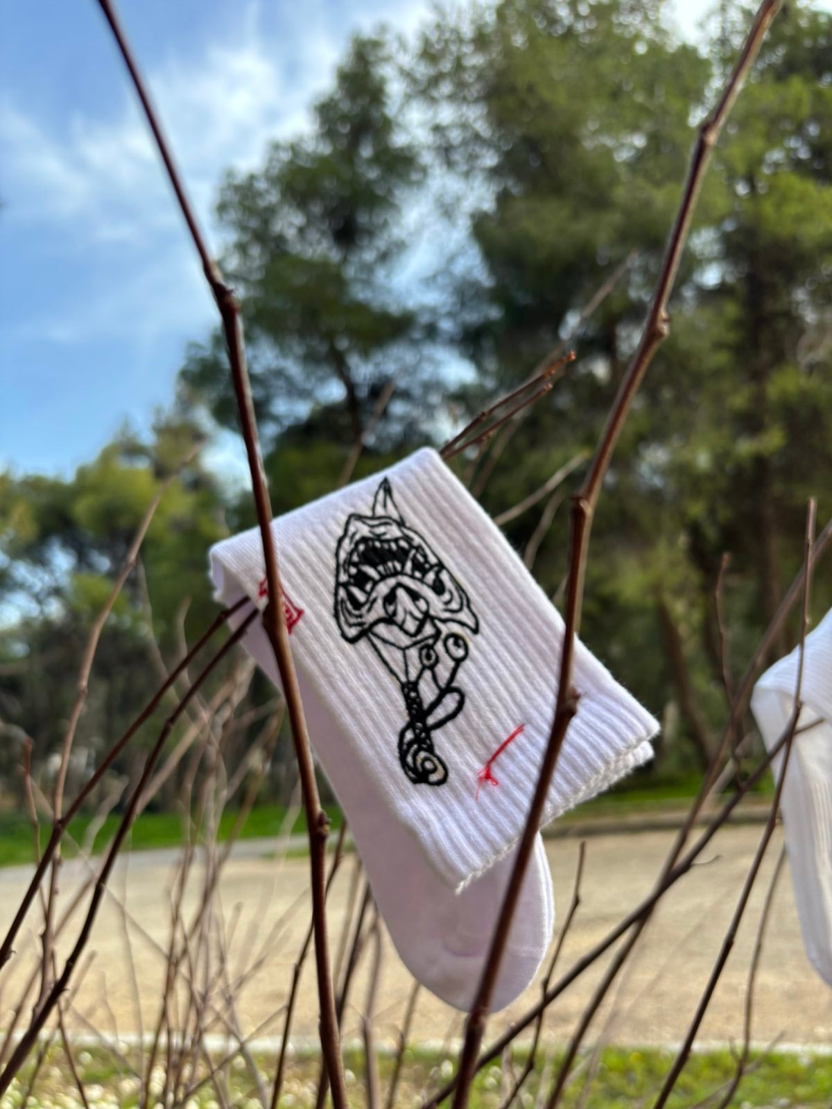 Oni - Handpainted Socks
