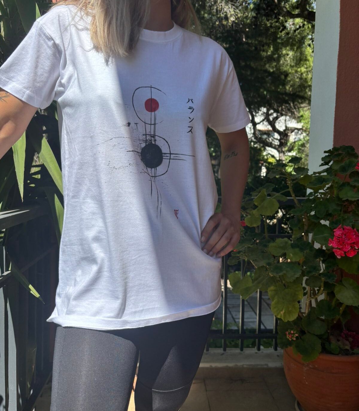 Balance - Handpainted T-shirt - Image 2