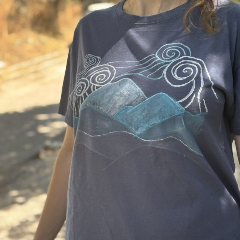 Clouds- Handpainted T-shirt