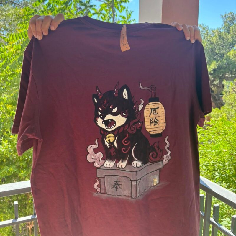 Koma Inu - Handpainted T-shirt