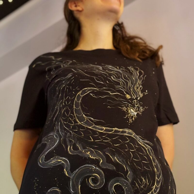 Celestial Dragon - Handpainted T-Shirt